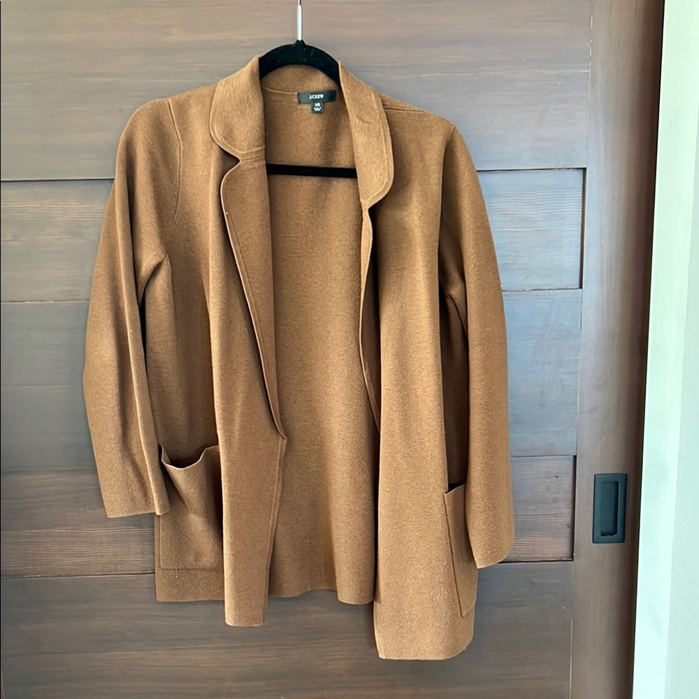 J. Crew Tan Knit Cardigan